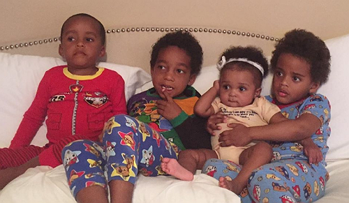 'Bless These Babies': Angela Simmons Shares Sweet Snap of Son SJ and Family
