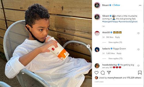 ‘Boy Done Hit a Growth Spurt Overnight’: 50 Cent Seemingly Points Out His Son’s ‘Little Mustache’ In Recent Photo – Atlanta Black Star