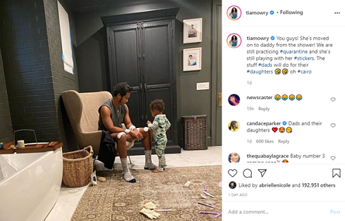 ‘Baby Number 3 Coming Soon?!’: Tia Mowry-Hardrict’s Fun Family Pic Sparks Hubbub When Fans Notice the Actress’s Pregnancy Tests on the Bathroom Floor – Atlanta Black Star