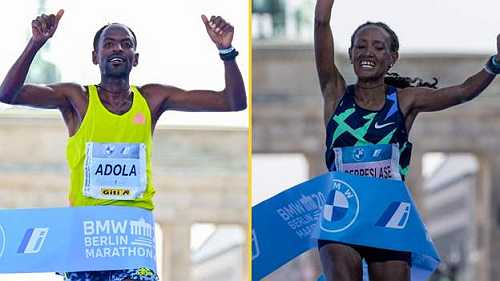Adola and Gebreslase win Berlin titles