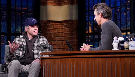 Pete Davidson Hints At Rumored Kim Kardashian Coupledom On ‘Late Night’ [Video]