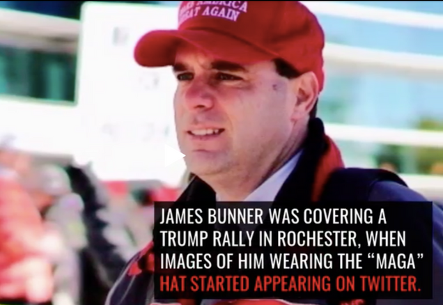 Journalist Who Wore a 'Make American Great Again' Hat While Reporting On Trump Rally Has Been Fired