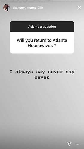 Kenya Moore Considers Return to ‘RHOA’ Kenya Moore Considers Return to ‘RHOA’