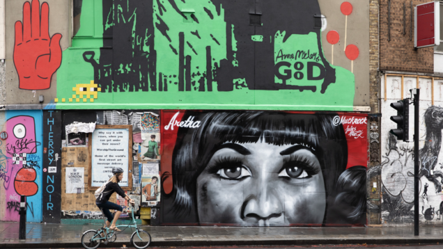 The Changing of the Guard at Buckingham Palace Pays Its Respect to Queen Aretha