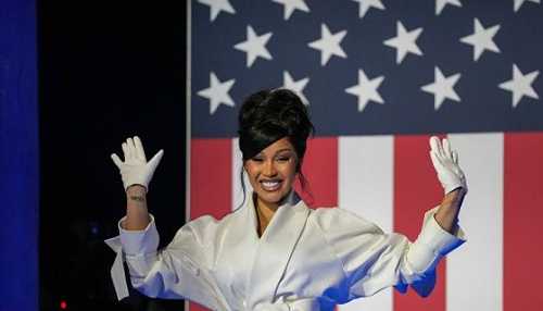 Cardi B Makes A Strong Statement On Stage For Kamala Harris With Her Fiery Speech & Fierce Fashion