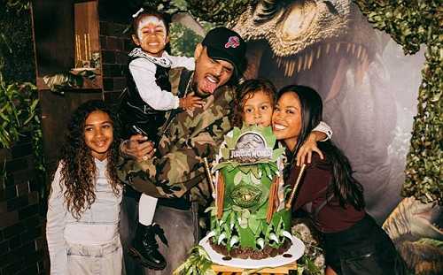 CHRIS BROWN BRINGS TOGETHER ALL OF HIS KIDS FOR SON AEKO'S BIRTHDAY