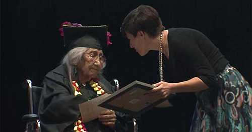 99-Year-Old Grandmother Receives Her High School Diploma