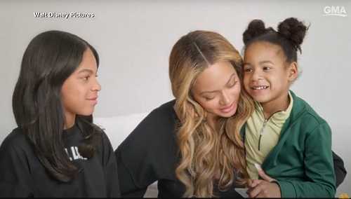 BEYONCE AND DAUGHTERS BLUE IVY AND RUMI CARTER APPEAR ON GMA