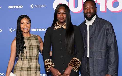 DWYANE WADE, GABRIELLE UNION, AND ZAYA WADE ATTEND OUT100 CELEBRATION