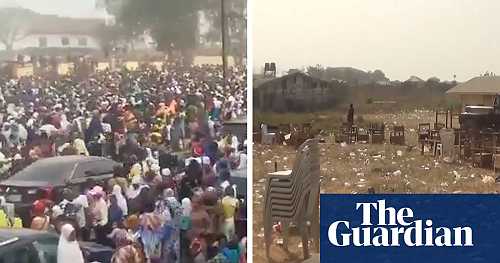 At least 35 children die in crowd crush at school fair in Nigeria –&nbsp;video