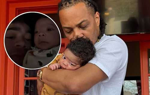 KING HARRIS SHARES FIRST PHOTOS OF HIS BABY BOY, SHUTS DOWN 'FAKE' PATERNITY RUMORS