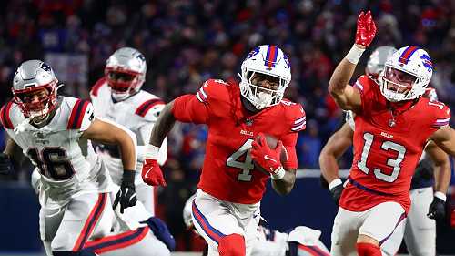 Bills RB James Cook weaves his way through defenders for 46-yard touchdown