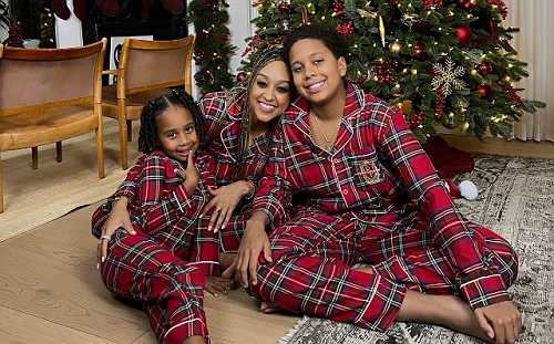 TIA MOWRY POSES IN SWEET HOLIDAY PHOTOS WITH HER SON AND DAUGHTER: 'WE ARE STILL FAMILY'