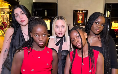 MADONNA CELEBRATES CHRISTMAS AND HANUKKAH WITH FOUR OF HER CHILDREN