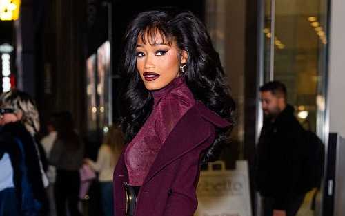 Keke Palmer Sings The Philadelphia Eagles To Victory In A Cute Sporty Chic Team Leather Jacket