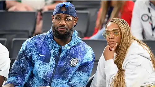 ‘Bro A Lil Friendly Wit Savannah Over There’: LeBron James Side Eyes Man Who Sneaks Hug from Wife Savannah at James' Birthday Party