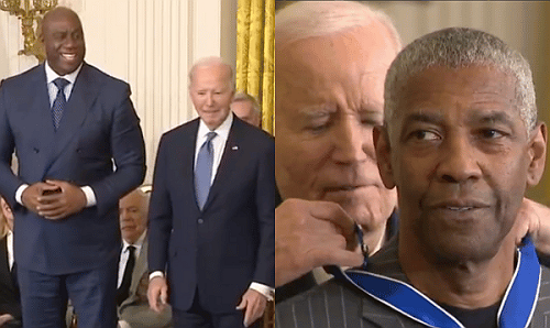 Denzel Washington and Magic Johnson Honored with the Presidential Medal of Freedom [Video]