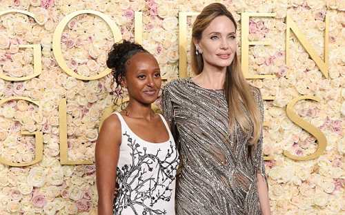 ZAHARA JOLIE JOINS ANGELINA JOLIE AT THE 82ND GOLDEN GLOBE AWARD
