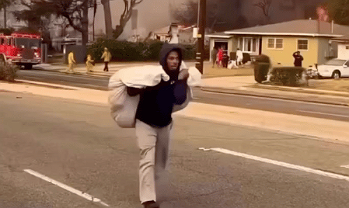 Black Men Attempting to Save Belongings from Fires Wrongly Accused of Looting by MAGA Social Media Accounts [Video]