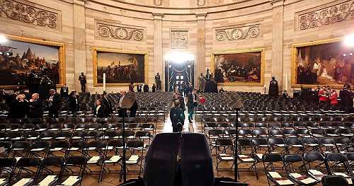 Inside the Capitol before Trump's inauguration ceremony