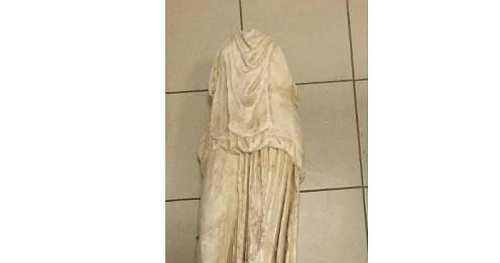 2,000-year-old statue found dumped near garbage cans in Greece