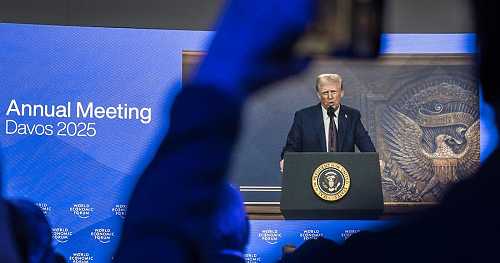 Trump's threat of tariffs reaches global leaders in Davos