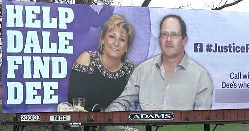 Billboard trolls missing Michigan woman Dee Warner's husband, suspected of her murder