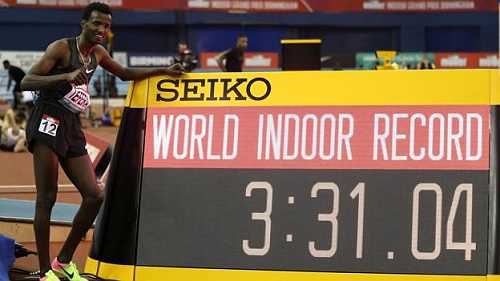 Samuel Tefera: Ethiopian teenager breaks 22-year-old 1500m world record
