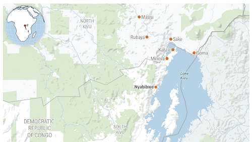 Rwanda-backed rebels tell residents of captured eastern Congolese city they are safe