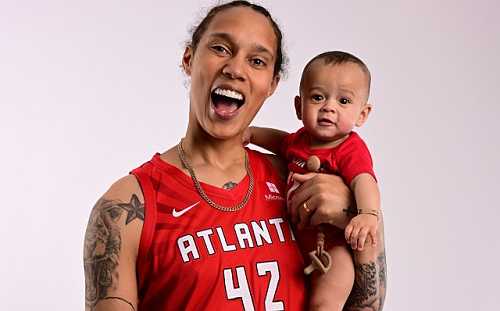 BRITTNEY GRINER POSES WITH SON IN SWEET PHOTOS AS SHE JOINS ATLANTA DREAM