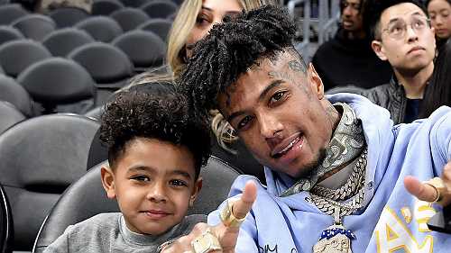 Awww! Blueface's Son Javaughn Reacts To His Face Tattoos (WATCH)