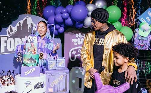 NICK CANNON AND BRITTANY BELL CELEBRATE SON GOLDEN'S 8TH BIRTHDAY