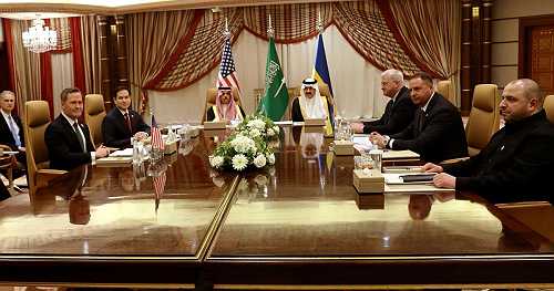 U.S., Ukrainian officials begin talks in Saudi Arabia