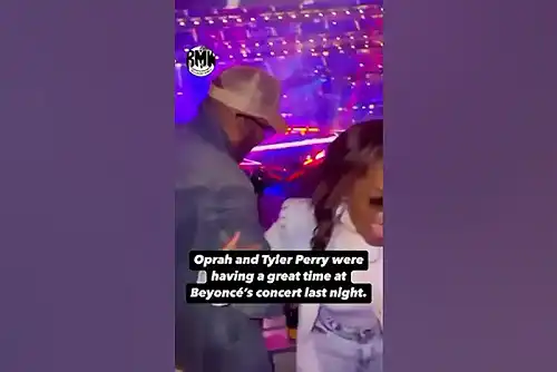 Oprah and Tyler Dances at the Texas Holdem Concert
