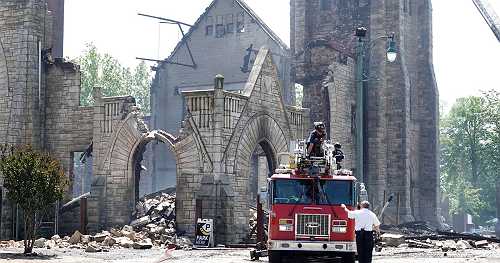 Fire that destroyed historic Clayborn Temple in Memphis was intentionally set, investigators say
