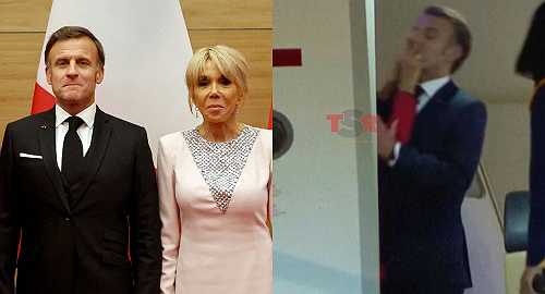 Aht! Aht! French President Emmanuel Macron Clears The Air After Viral Video Shows Wife Smushing His Face (VIDEO)