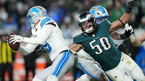 Eagles D makes statement, shuts down Goff, Lions