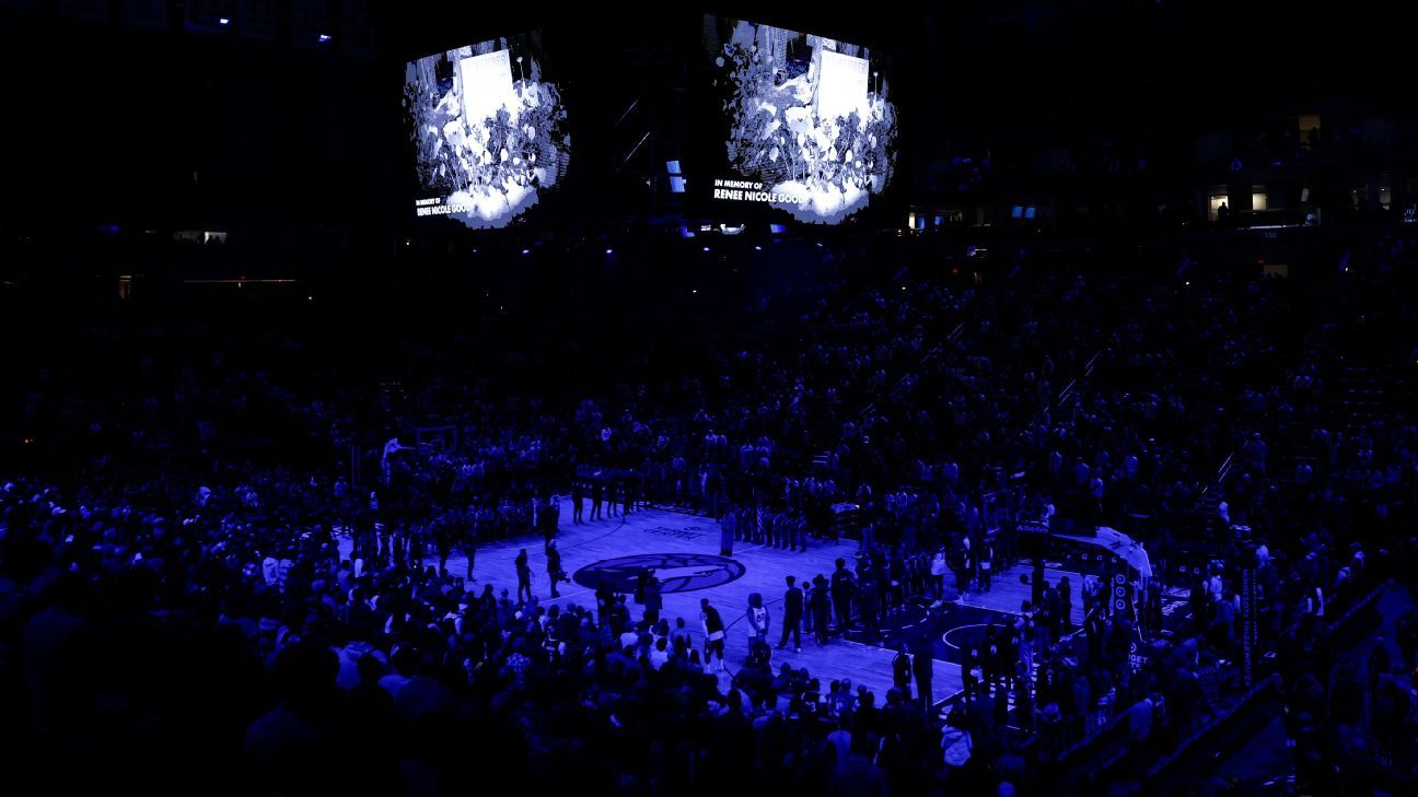 Wolves hold moment of silence for Renee Good