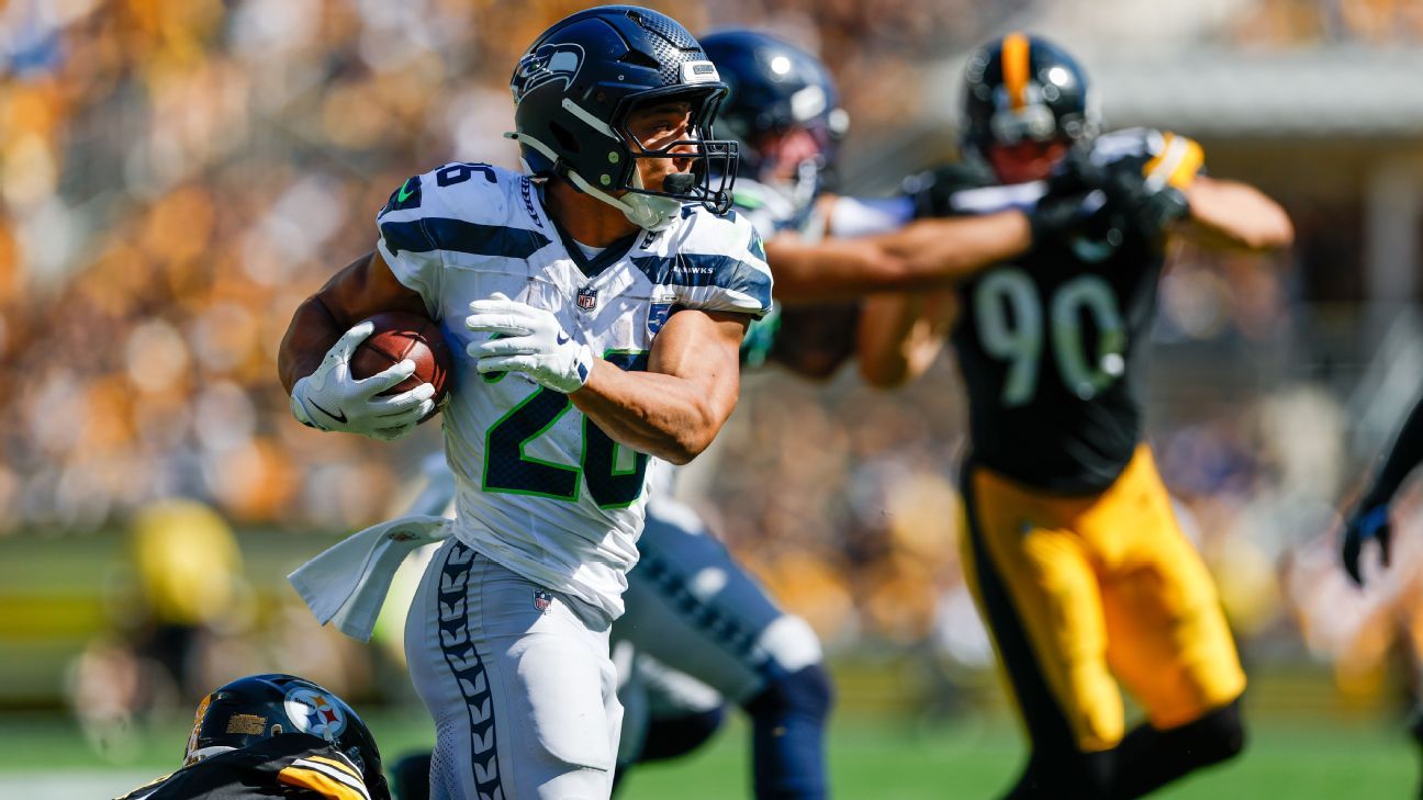 Charbonnet among 4 Seahawks doubtful vs. Saints