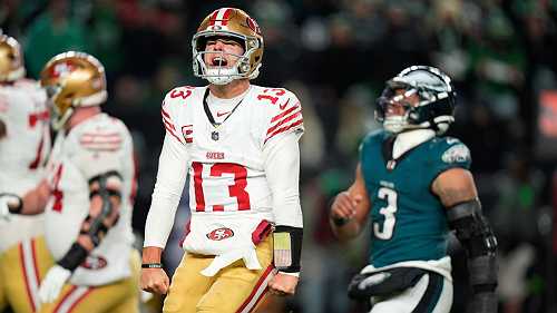 Niners defeat defending champs for NFC wild-card win