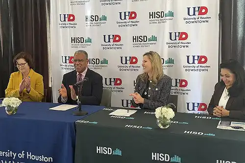 University of Houston-Downtown and HISD Enter Historic Partnership
