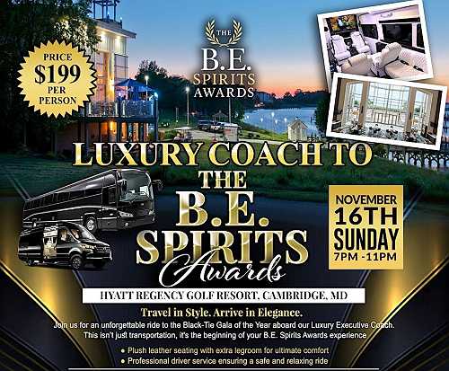 B.E. Spirits Awards Gala to celebrate Black excellence at Hyatt Regency Chesapeake Bay