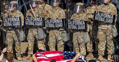 Fake videos and conspiracies fuel falsehoods about Los Angeles protests