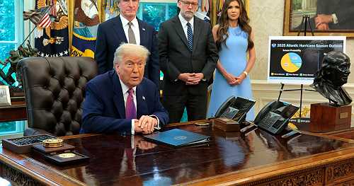 Trump says his administration wants to "wean" states off FEMA aid after hurricane season