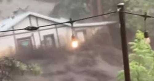 New Mexico house swept away in flash flood