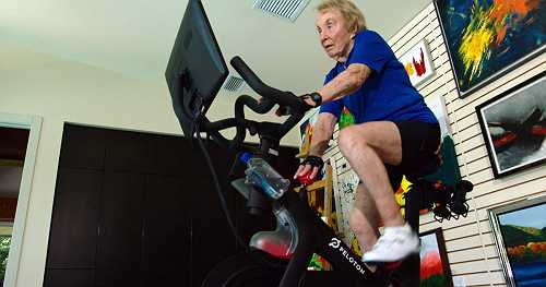 Meet the 91-year-old athlete who pushed Peloton to add senior age categories: "You can never give up"