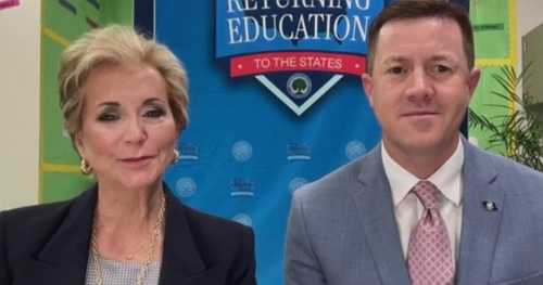 Linda McMahon defends disbanding the Department of Education on national tour
