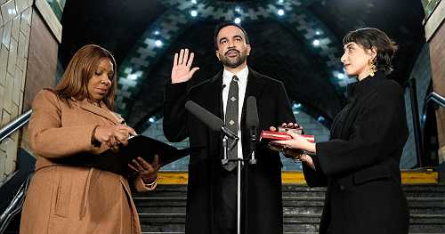 Zohran Mamdani takes oath of office in abandoned NYC subway station, becoming city