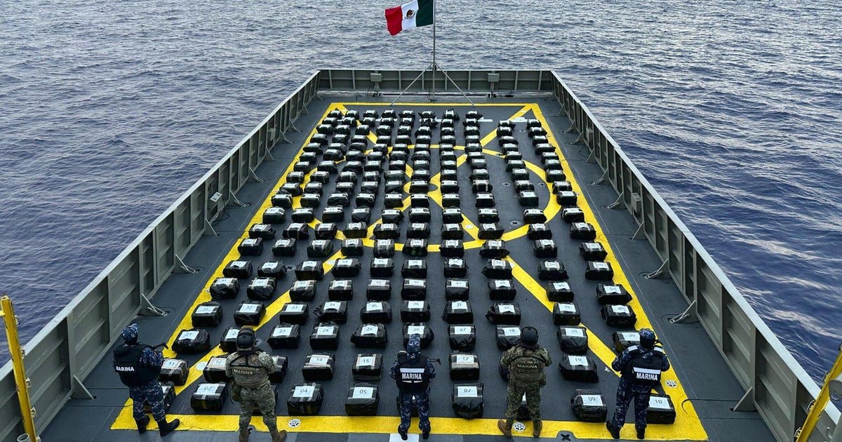 U.S. and Mexico seize several tons of cocaine in "coordinated operation" in Pacific Ocean