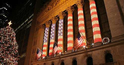 U.S. stocks hover at record highs in quiet trading after the Christmas holiday